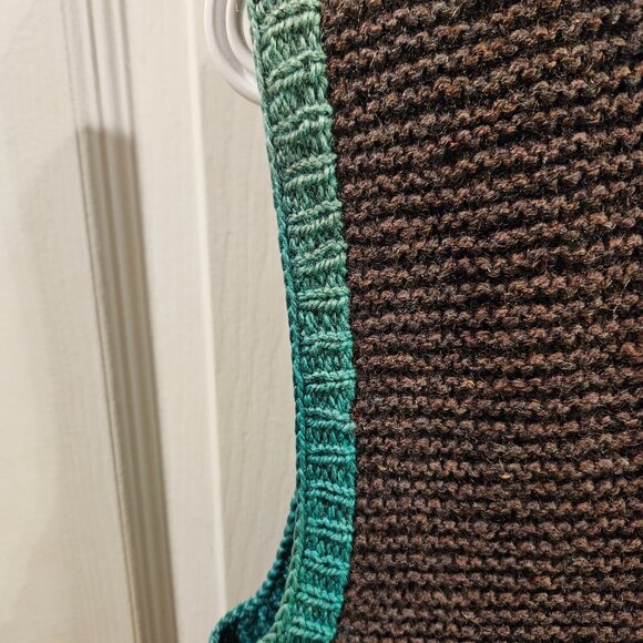 Vintage Mens tight weave woolen vest - Picture 6 of 16